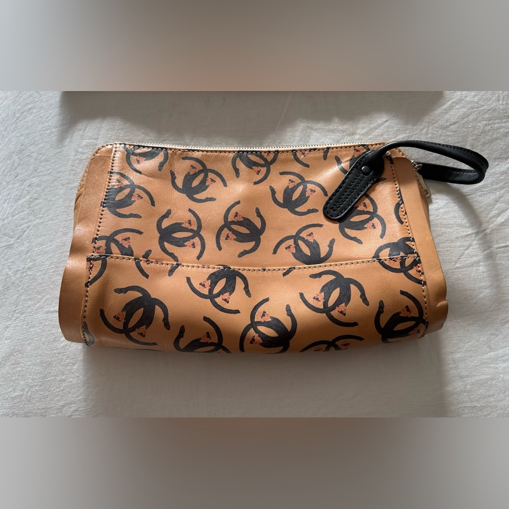 Chanel Logo Karl Lagerfeld clutch bag